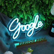 Google Blue Neon Sign