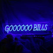 Goooooo Bills Blue Neon Sign