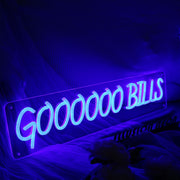 Goooooo Bills Blue Neon Sign