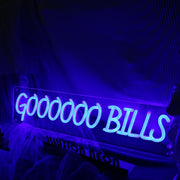 Goooooo Bills Blue Neon Sign