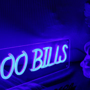 Goooooo Bills Blue Neon Sign