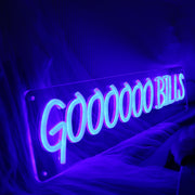 Goooooo Bills Blue Neon Sign