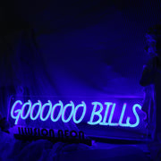 Goooooo Bills Blue Neon Sign