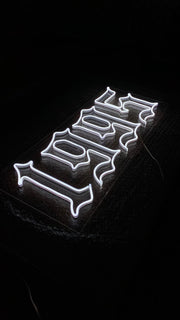 Gothic Style Numbers 1995 Neon Sign