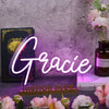 Gracie Purple Neon Sign