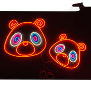 Graduation bear Kanye Melody Neon Sign