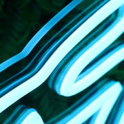 Graphics Blue Neon Sign