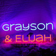 Grayson And Elijah Custom Neon Sign