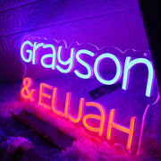 Grayson And Elijah Custom Neon Sign