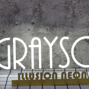 Grayson White Neon Sign