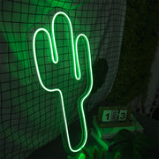 Green Cactus Neon Sign