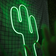 Green Cactus Neon Sign