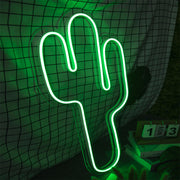 Green Cactus Neon Sign