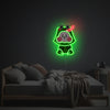 Green Cheeky Fog LED Neon Acrylic Artwork