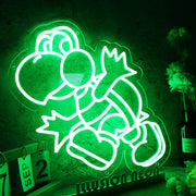 Green Koopa Troopa Green Neon Sign