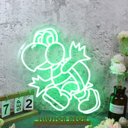 Green Koopa Troopa Green Neon Sign