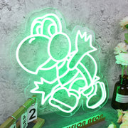 Green Koopa Troopa Green Neon Sign