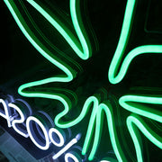 Green Leaves 420Done Neon Sign