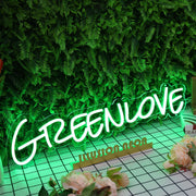 Green Love Neon Sign