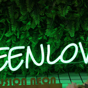 Green Love Neon Sign