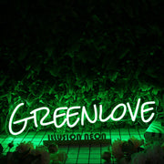 Green Love Neon Sign