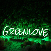 Green Love Neon Sign