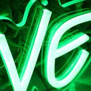 Green Love Neon Sign