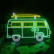 Green Van Neon Sign