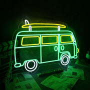 Green Van Neon Sign