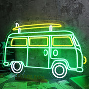 Green Van Neon Sign