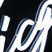 Grindaholicg White Neon Sign