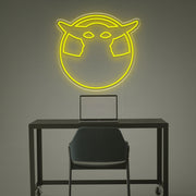 Grogu Silhouette LED Neon Sign