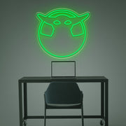 Grogu Silhouette LED Neon Sign