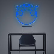 Grogu Silhouette LED Neon Sign