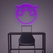 Grogu Silhouette LED Neon Sign