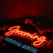 Grooming Orange Neon Sign