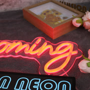 Grooming Orange Neon Sign