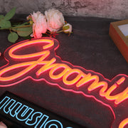 Grooming Orange Neon Sign