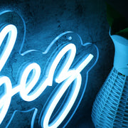 Groovy Vybes Blue Neon Sign