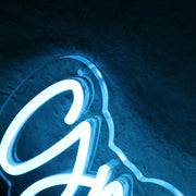 Groovy Vybes Blue Neon Sign