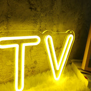 GTV Yellow Neon Sign