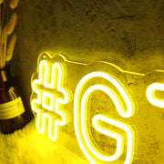 GTV Yellow Neon Sign