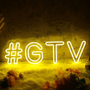 GTV Yellow Neon Sign