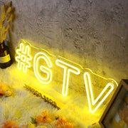 GTV Yellow Neon Sign