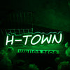 H-Town Green Neon Sign