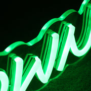 H-Town Green Neon Sign