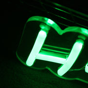 H-Town Green Neon Sign