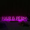 Hair And Perm Pink Neon Sign