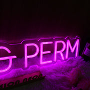 Hair And Perm Pink Neon Sign