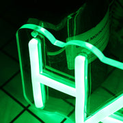 Hair Me Out Green Neon Sign